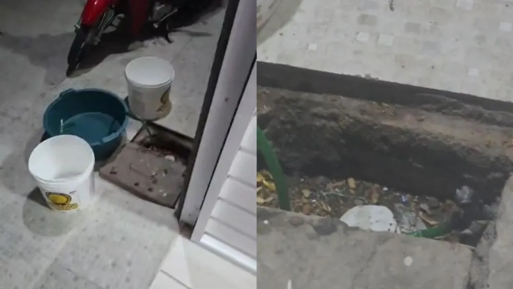 Moradora do Monte Castelo denuncia falta de água e baixa pressão em Patos