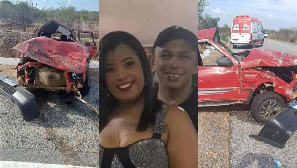 Tragédia na BR-427: casal morre em capotamento entre Paulista e Pombal; bebê de um ano sobrevive