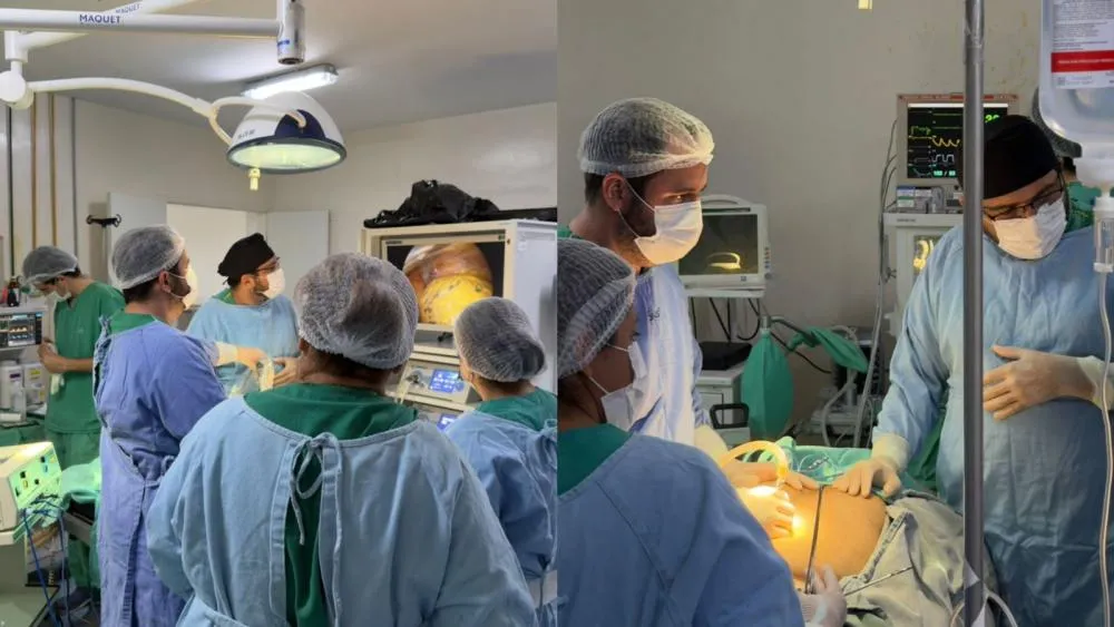 Hospital Regional de Patos realiza cirurgia oncológica por videolaparoscopia em paciente com câncer de cólon
