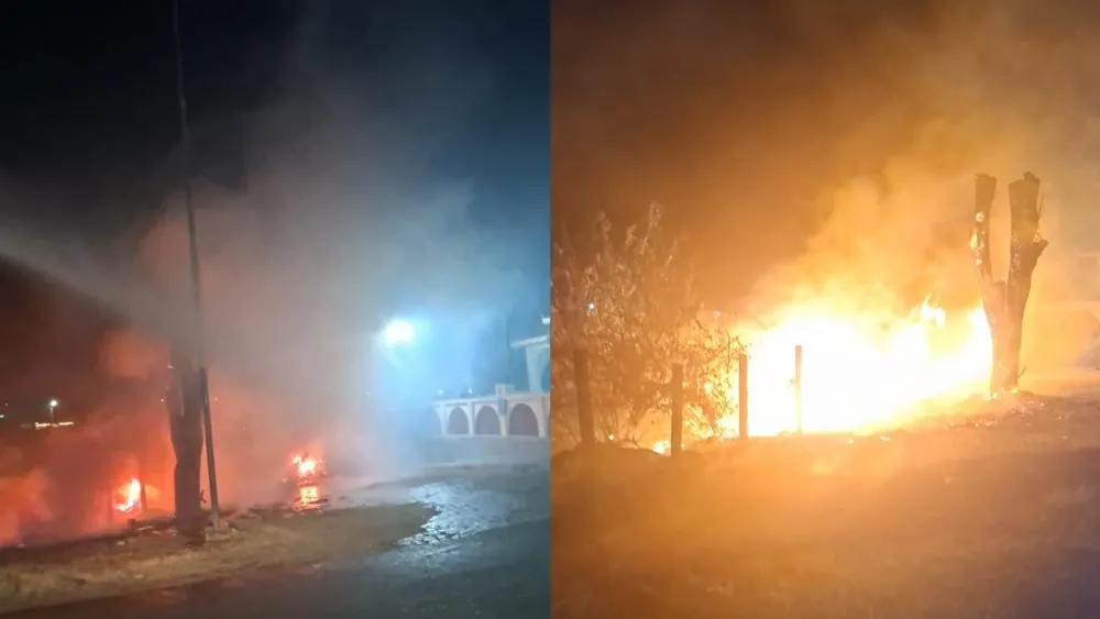 Fogo em vegetação no bairro Brasília, em Patos, mobiliza Bombeiros três vezes na mesma noite