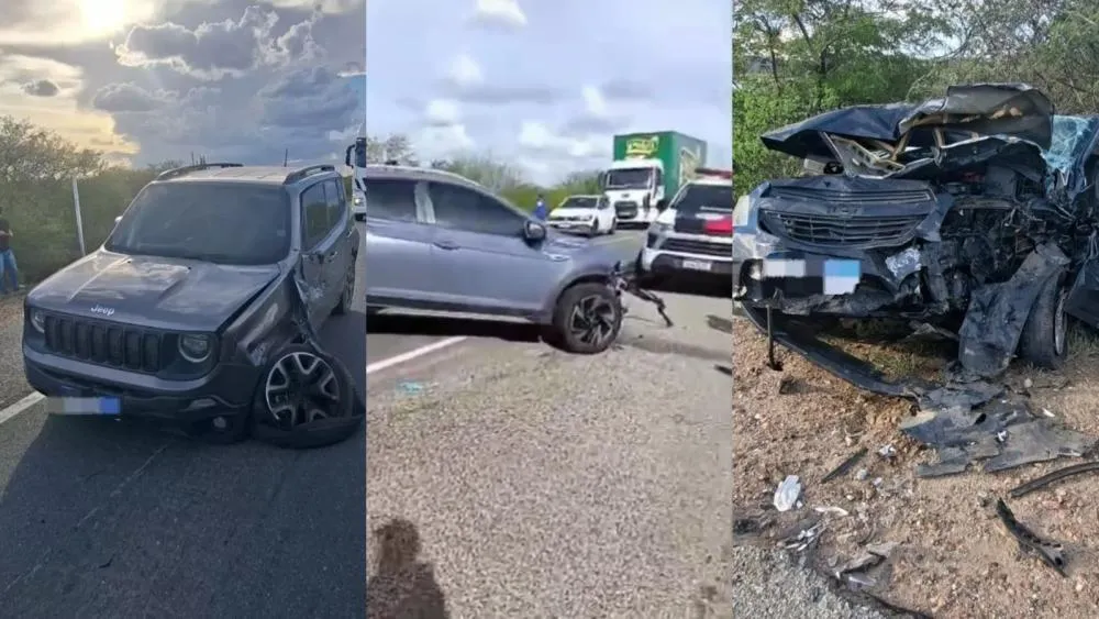 Acidente na BR-230, entre Soledade e Juazeirinho, deixa grávida em estado grave e outras quatro pessoas feridas no Cariri
