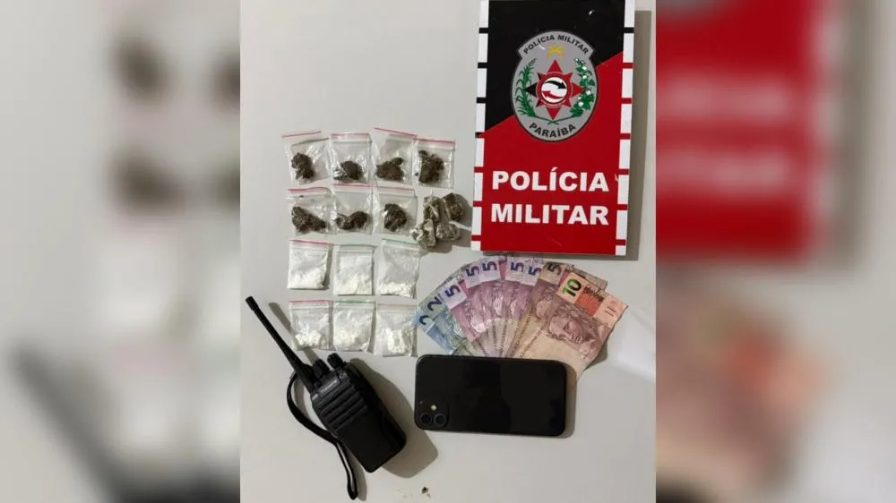 Polícia Militar apreende drogas e conduz suspeito por tráfico na modalidade delivery em São Bento