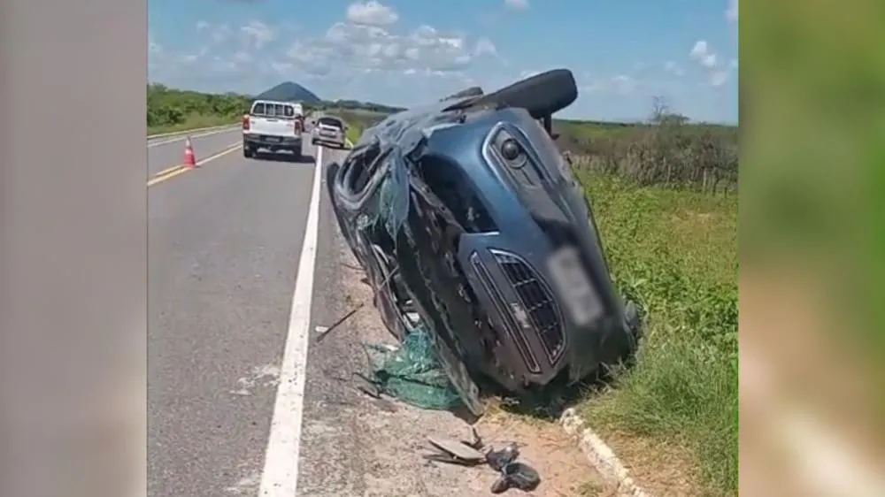 PRF divulga novos detalhes sobre capotamento que deixou jovem ferido na BR-361 entre Patos e Santa Terezinha