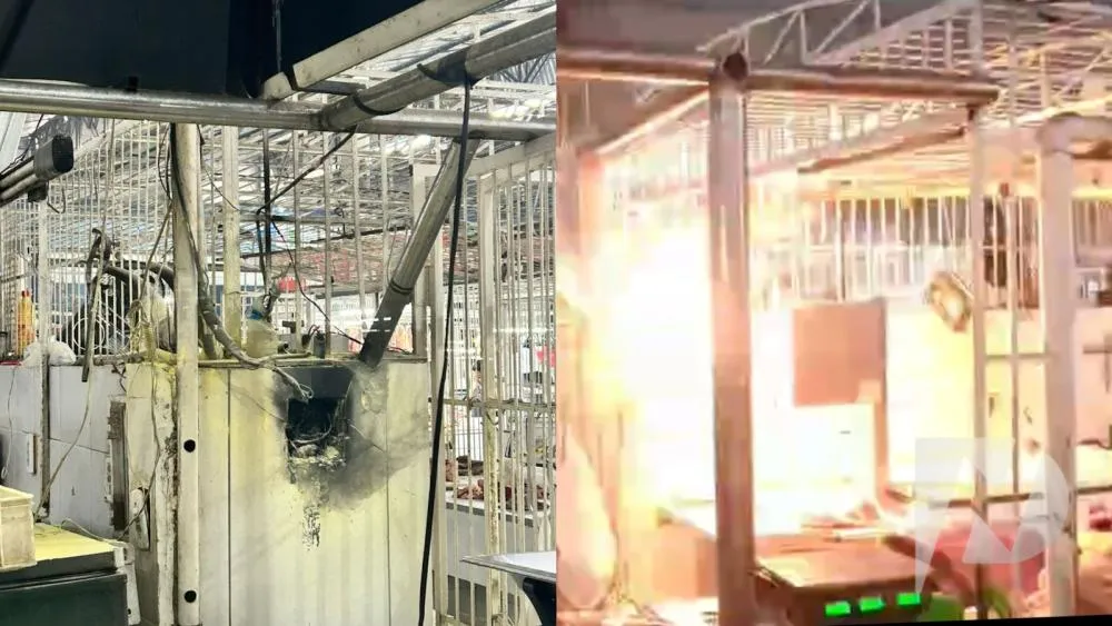 Princípio de incêndio é controlado em barraca de carne no Mercado Juvino Lilioso, em Patos