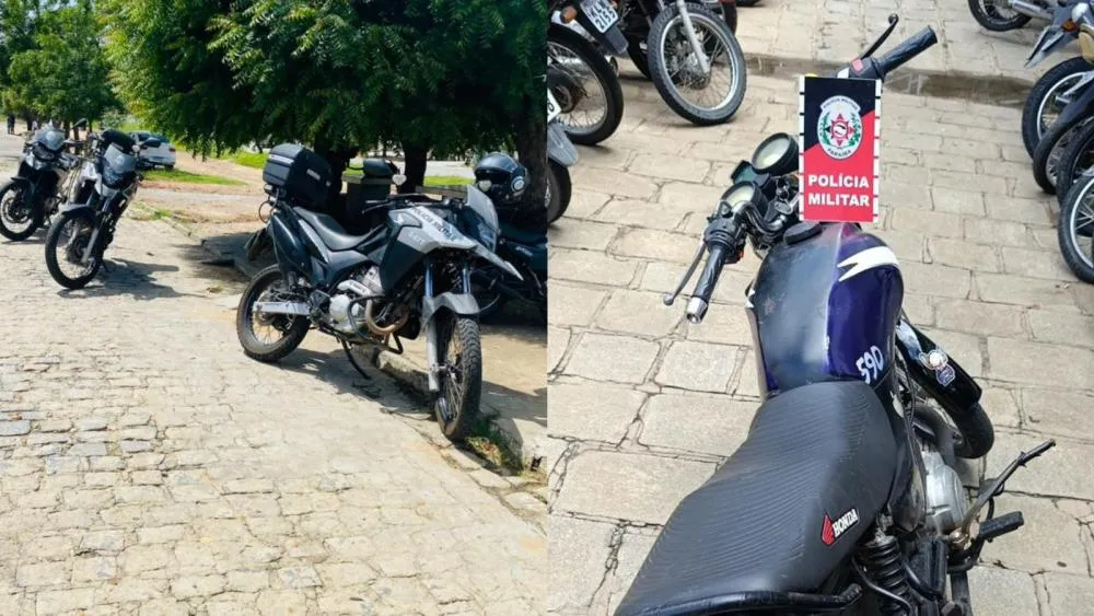 Polícia Militar conduz homem após identificar motocicleta com sinais de adulteração durante abordagem em Patos