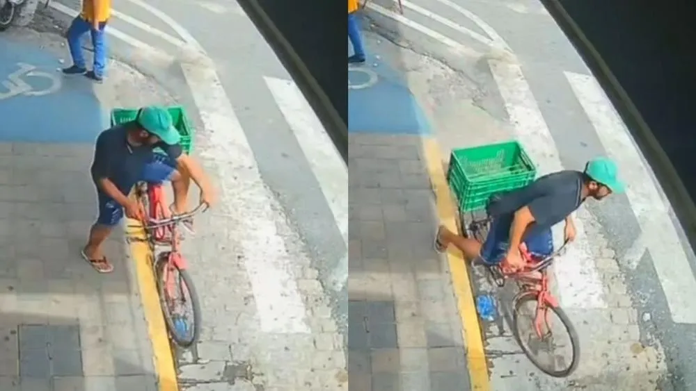 Homem tem bicicleta furtada enquanto fazia compra na manhã deste sábado (28), em Patos