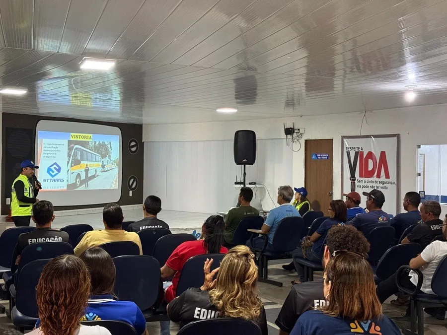 STTRANS promove curso de formação para motoristas e monitores escolares do município de Patos