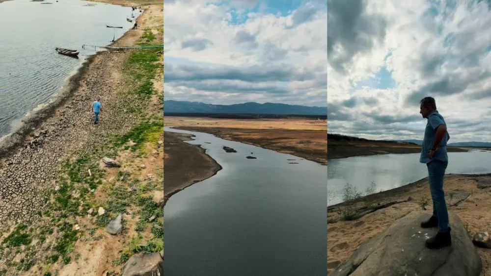 Prefeito de Patos visita Barragem da Farinha e reforça preocupação com a seca: “Esperamos que as chuvas cheguem”