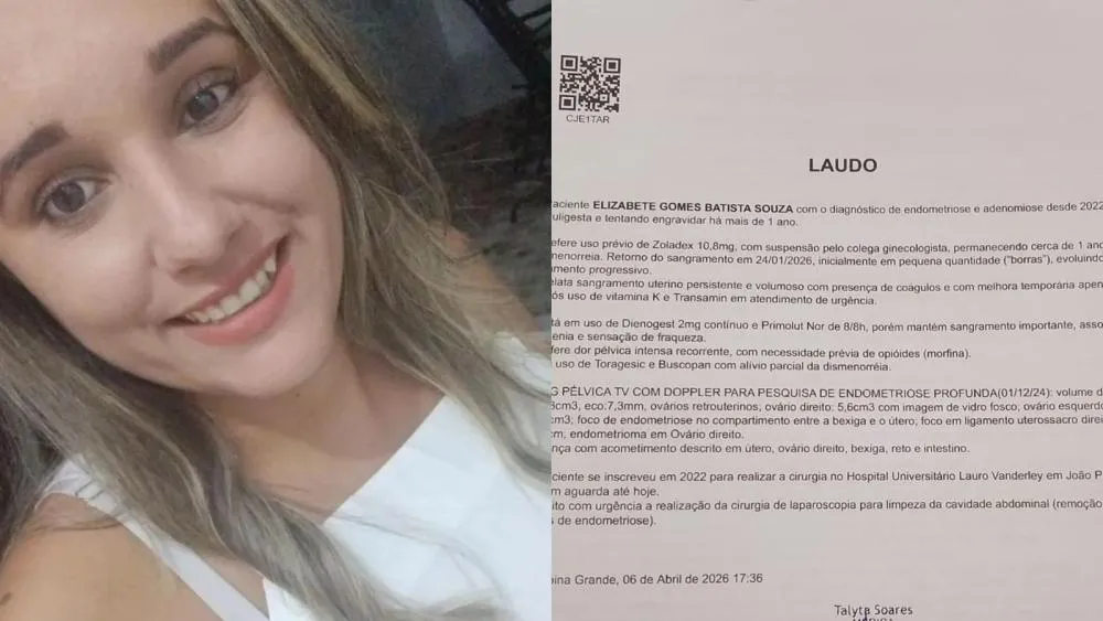 Família de jovem de Patos com endometriose profunda faz apelo para realização de exames urgentes