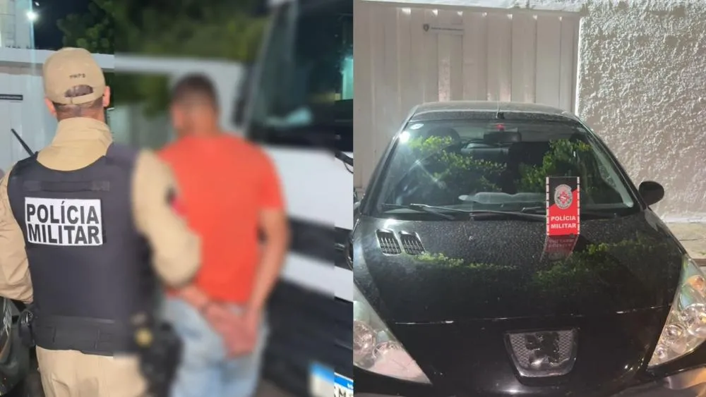 Polícia Militar recupera em Teixeira carro furtado minutos antes em posto de combustíveis em Patos