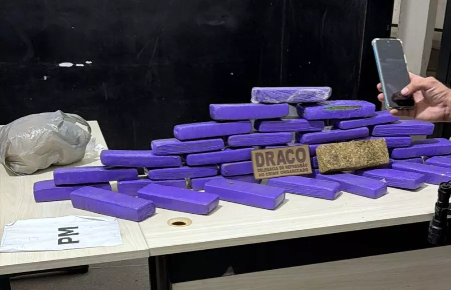 DRACO intercepta carregamento de 37 kg de droga e prende casal no Sertão da Paraíba